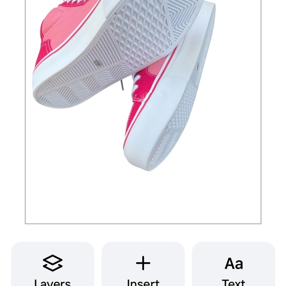 Airwalk Pink and White Women's High-Top Sneakers - Picture 3 of 5